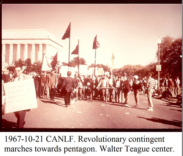 Revolutionary Contingent starts march to the Pentagon, Oct. 21, 1967.