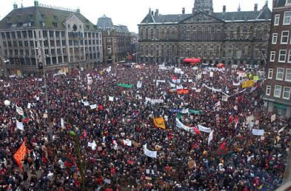 70,000 in Amsterdam, Holland
